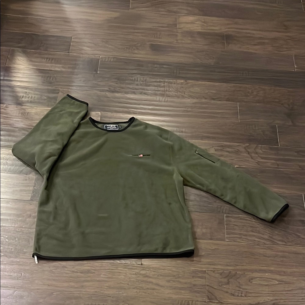 Polo Sport Ralph Lauren Fleece Sweatshirt Vintage green Mens Size Large